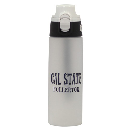 Cal State Fullerton On the Go Bottle - White